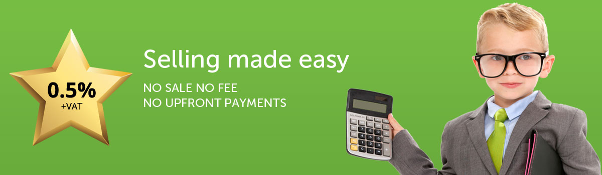 Selling made easy. 0.5% + VAT No sale no fee, No upfront payments