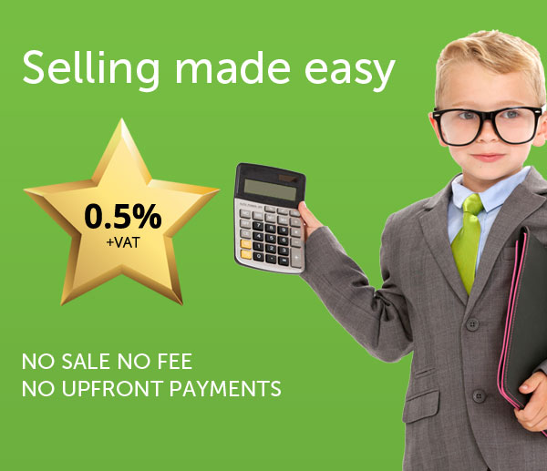 Selling made easy. 0.5% + VAT No sale no fee, No upfront payments